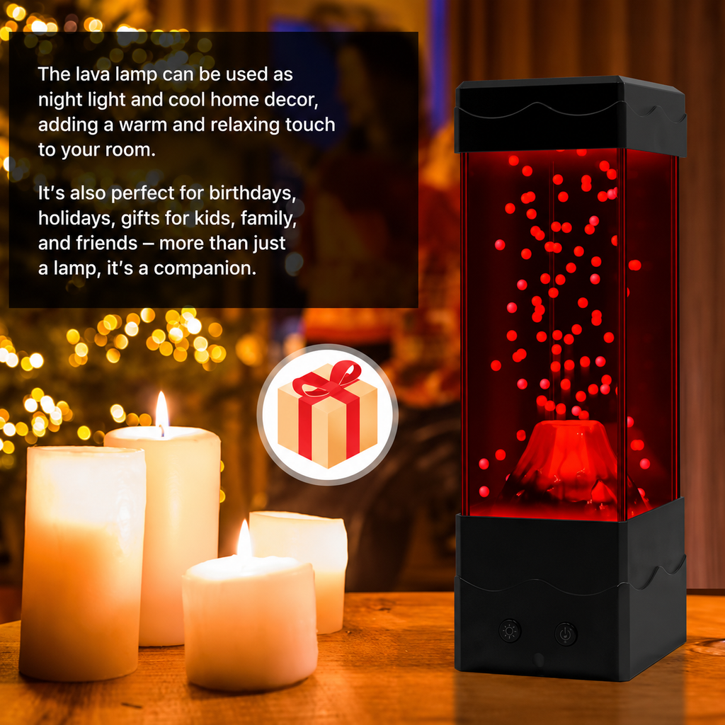 AuraFlow™ Volcano Lava Lamp
